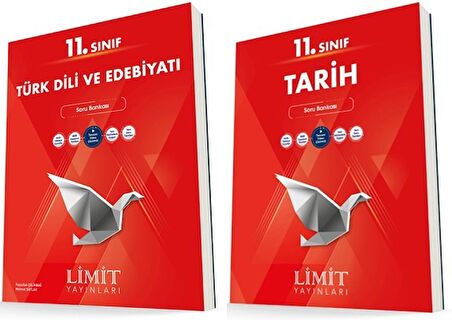 Limit 11. Sınıf Edebiyat + Tarih Soru Bankası Seti 2 Kitap 2023
