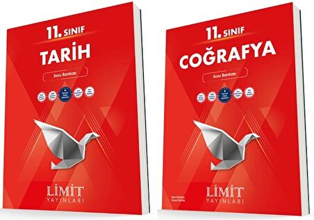 Limit 11. Sınıf Tarih + Coğrafya Soru Bankası Seti 2 Kitap 2023