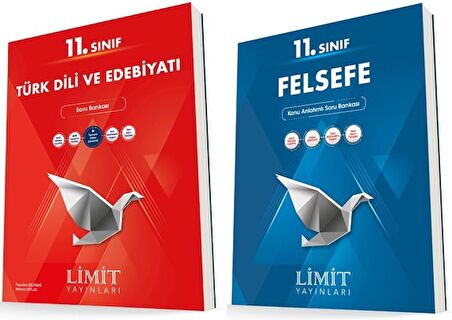 Limit 11. Sınıf Edebiyat + Felsefe Soru Bankası Seti 2 Kitap 2023