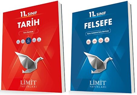 Limit 11. Sınıf Tarih + Felsefe Soru Bankası Seti 2 Kitap 2023
