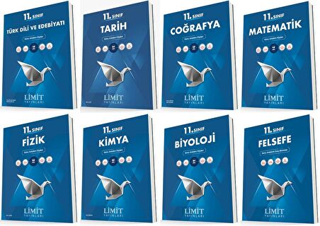 Limit 11. Sınıf Konu Anlatım Föyleri Seti Tam Set 8 Kitap 2023