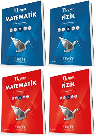 Limit 11. Sınıf Matematik + Fizik Konu + Soru Seti 4 Kitap 2023