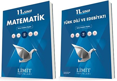 Limit 11. Sınıf Matematik + Edebiyat Konu Föyleri Seti 2 Kitap 2023