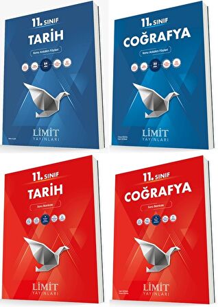 Limit 11. Sınıf Tarih + Coğrafya Konu + Soru Seti 4 Kitap 2023