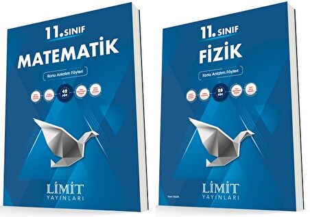 Limit 11. Sınıf Matematik + Fizik Konu Föyleri Seti 2 Kitap 2023