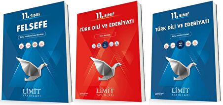 Limit 11. Sınıf Edebiyat + Felsefe Konu + Soru Seti 3 Kitap 2023