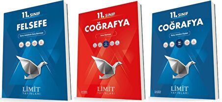 Limit 11. Sınıf Felsefe + Coğrafya Konu + Soru Seti 4 Kitap 2023