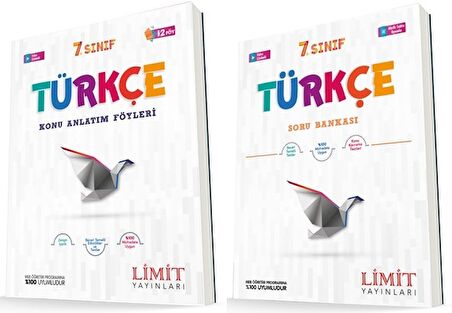 Limit 7. Sınıf Türkçe Konu Föyleri + Soru Seti 2 Kitap 2023