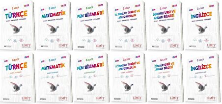 Limit 8. Sınıf Konu Anlatım Föyleri + Soru Seti Tam Set 12 Kitap 2023