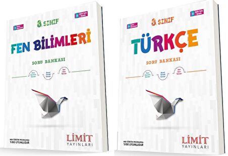 Limit 8. Sınıf Fen Bilimleri + Türkçe Soru Seti 2 Kitap 2023