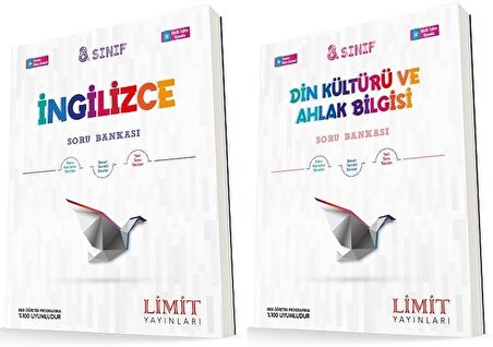 Limit 8. Sınıf İngilizce + Din Soru Seti 2 Kitap 2023