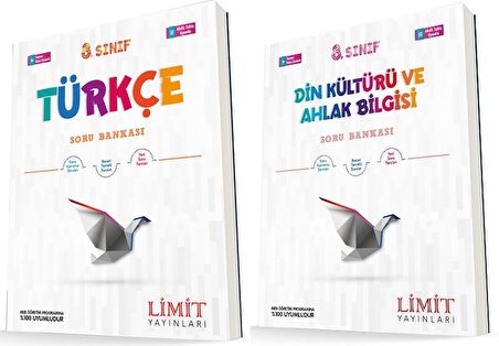 Limit 8. Sınıf Türkçe + Din Soru Seti 2 Kitap 2023