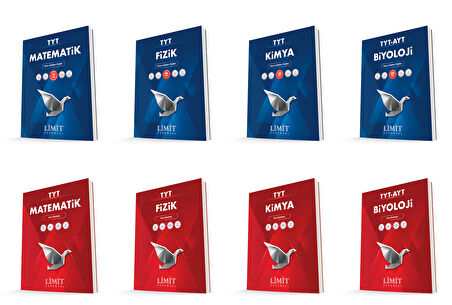 Limit Kurumsal Tyt Matematik + Fizik + Kimya + Biyoloji Konu Anlatım Föyleri + Soru Seti 8 Kitap