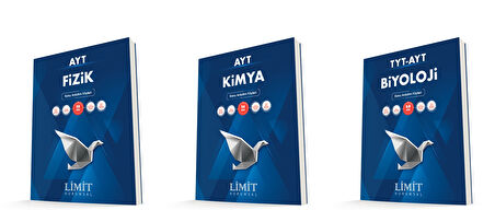 Limit Kurumsal Ayt Fizik + Kimya + Biyoloji Konu Anlatım Föyleri Seti 3 Kitap