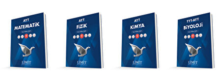 Limit Kurumsal Ayt Matematik + Fizik + Kimya + Biyoloji Konu Anlatım Föyleri Seti 4 Kitap