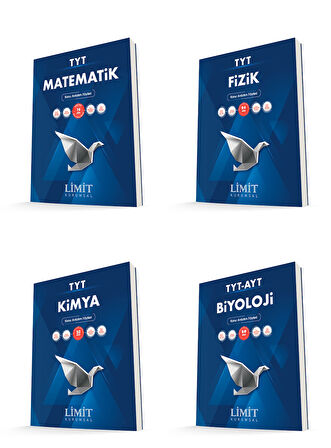 Limit Kurumsal Tyt Matematik + Fizik + Kimya + Biyoloji Konu Anlatım Föyleri Seti 4 Kitap