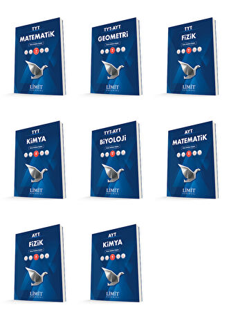 Limit Kurumsal Tyt Ayt Matematik + Fizik + Kimya + Biyoloji Konu Anlatım Föyleri Seti 8 Kitap
