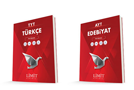 Limit Kurumsal Tyt Türkçe + Ayt Edebiyat Soru Bankası Seti 2 Kitap