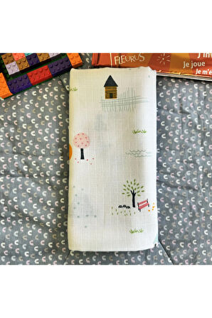 Çok Amaçlı Müslin Örtü & Battaniye 3'lü Set %100 Pamuk Oeko-Tex Sertifikalı 80x80 Cm