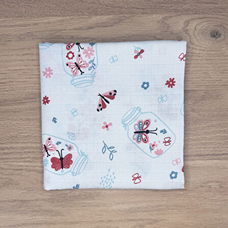 Çok Amaçlı Müslin Örtü & Battaniye 3'lü Set %100 Pamuk Oeko-Tex Sertifikalı 80x80 Cm