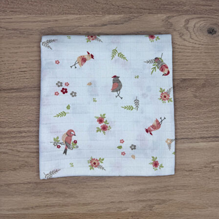 Çok Amaçlı Müslin Örtü & Battaniye 3'lü Set %100 Pamuk Oeko-Tex Sertifikalı 80x80 Cm