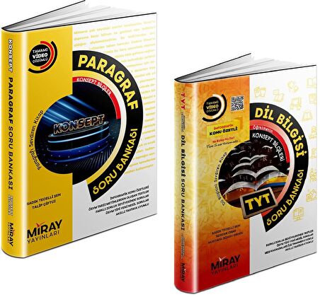 Miray Tyt Paragraf + Dil Bilgisi Soru Bankası Seti 2 Kitap 2023