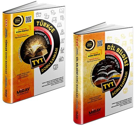Miray Tyt Türkçe + Dil Bilgisi Soru Bankası Seti 2 Kitap 2023