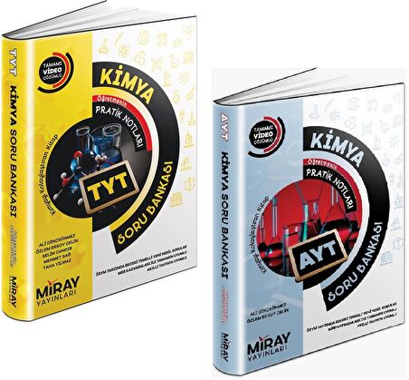 Miray Tyt Ayt Kimya Soru Bankası Seti 2 Kitap 2023
