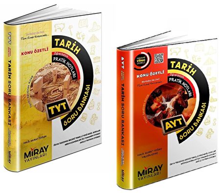 Miray Tyt Ayt Tarih Soru Bankası Seti 2 Kitap 2023