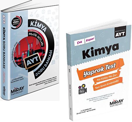 Miray Ayt Kimya Soru Bankası + Yaprak Test 2 Kitap 2023