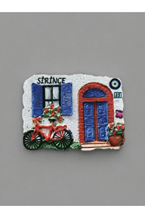 ŞİRİNCE Temalı Kabartmalı Polyester Magnet. 7cm x 5cm. Gri