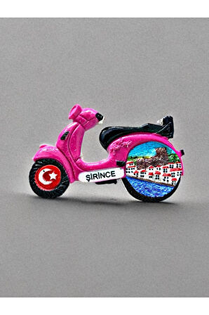 ŞİRİNCE Temalı Kabartmalı Polyester Magnet 9cm x 5,5cm. Kırmızı