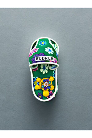 BODRUM Temalı Hamur Magnet 4cm x 7cm Yeşil