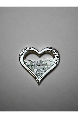 BODRUM Temalı Metal Magnet 6cm x 5,5cm