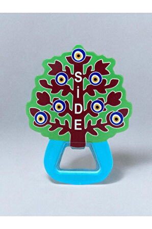 SİDE Temalı Buzdolabı Süsü Magnet Şişe Açacağı 8cm x 10cm