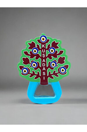 KUŞADASI Temalı Buzdolabı Süsü Magnet Şişe Açacağı 8cm x 10cm