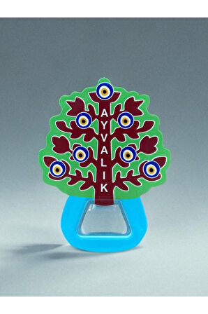 AYVALIK Temalı Buzdolabı Süsü Magnet Şişe Açacağı 8cm x 10cm
