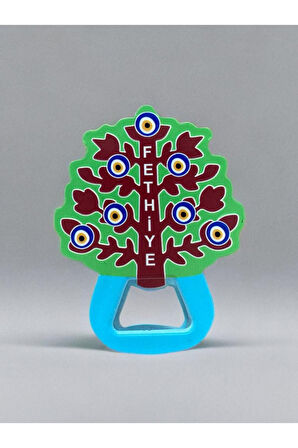 FETHİYE Temalı Buzdolabı Süsü Magnet Şişe Açacağı 8cm x 10cm