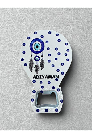 ADIYAMAN Temalı Nazar Baskılı Magnet Şişe Açacağı Buzdolabı Süsü