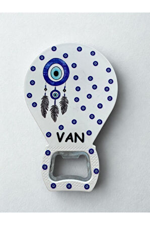 VAN Temalı Nazar Baskılı Magnet Şişe Açacağı Buzdolabı Süsü