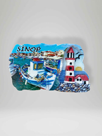 SİNOP Temalı Polyester Magnet Buzdolabı Süsü
