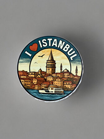 İSTANBUL Temalı Kapak Şeklinde Açacak Magnet Şişe Açacağı