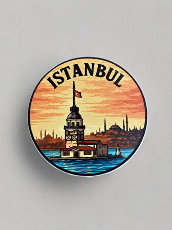 İSTANBUL Temalı Kapak Şeklinde Açacak Magnet Şişe Açacağı