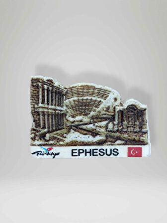 EPHESUS (EFES) Temalı Polyester Magnet. 7cm x 5cm.