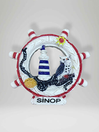 SİNOP Temalı Polyester Magnet Buzdolabı Süsü