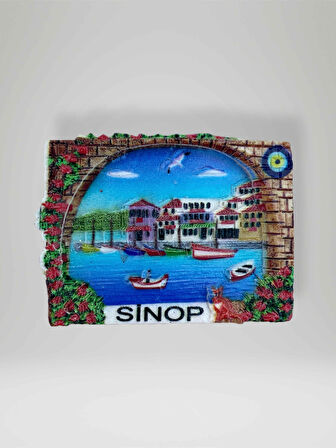 SİNOP Temalı Polyester Magnet Buzdolabı Süsü
