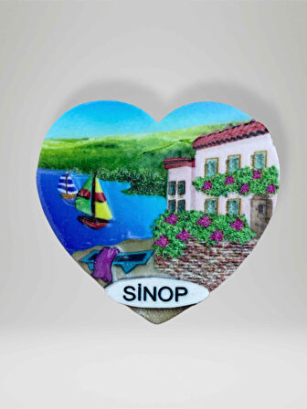 SİNOP Temalı Polyester Magnet Buzdolabı Süsü