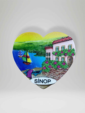 SİNOP Temalı Polyester Magnet Buzdolabı Süsü