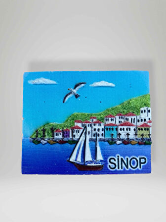 SİNOP Temalı Polyester Magnet Buzdolabı Süsü