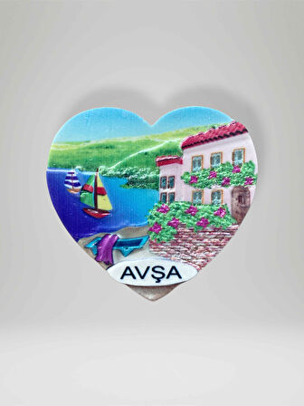 AVŞA Temalı Polyester Magnet Buzdolabı Süsü